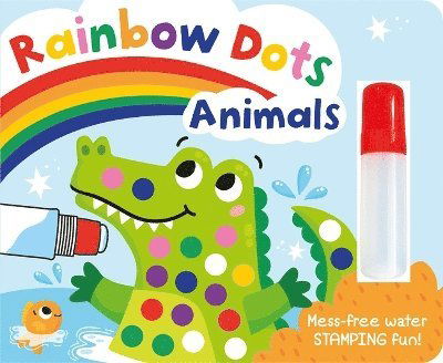 Cover for Holly Hall · Rainbow Dots Animals - Rainbow Dots - Paint with Water Fun! (Hardcover Book) (2024)