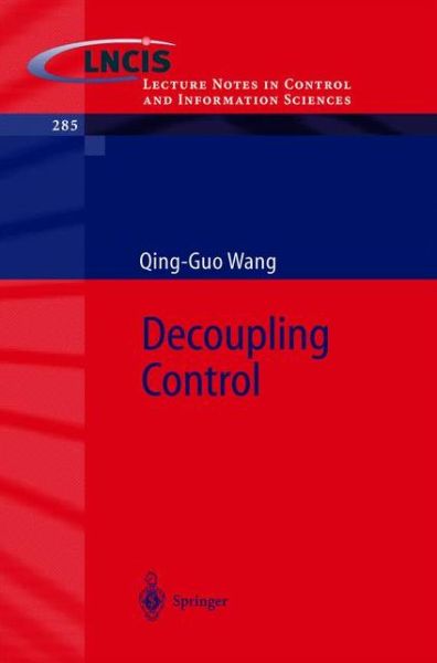 Cover for Qing-Guo Wang · Decoupling Control - Lecture Notes in Control and Information Sciences (Paperback Bog) [2003 edition] (2002)