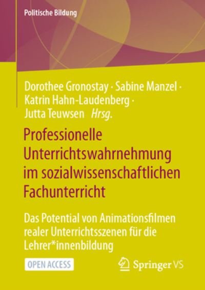 Cover for Gronostay · Professionelle Unterrichtswahrnehmung Im Sozialwissenschaftlichen Fachunterricht (Bok) (2023)