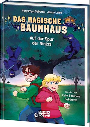 Cover for Mary Pope Osborne · Das magische Baumhaus (Comic-Buchreihe, Band 5) - Auf der Spur der Ninjas (Buch) (2024)