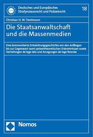 Cover for Christian H. W. Trentmann · Die Staatsanwaltschaft und Die Massenmedien (Book) (2023)