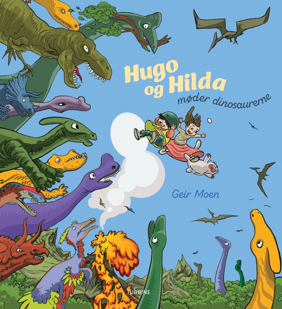 Cover for Geir Moen · Hugo og Hilda møder dinosaurerne (Hardcover Book) [1st edition] (2024)