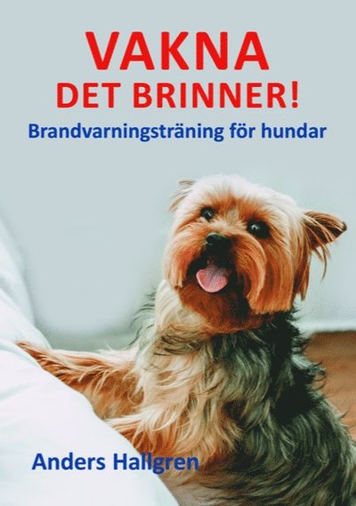 Cover for Anders Hallgren · Vakna det brinner! : brandvarningsträning för hundar (Paperback Book) (2021)