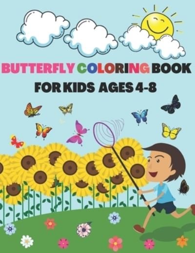 Cover for Qestro Restro · Butterfly Coloring Book for Kids Ages 4-8 (Taschenbuch) (2020)