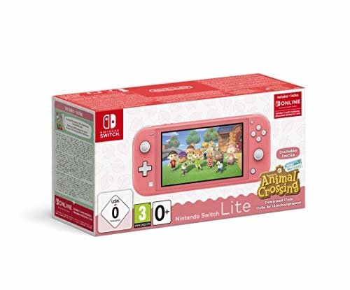 Cover for Switch · Nintendo Switch Console Lite + Animal Crossing New Horizon + NSO 3 Months  Coral EU Switch (MISC) (2019)