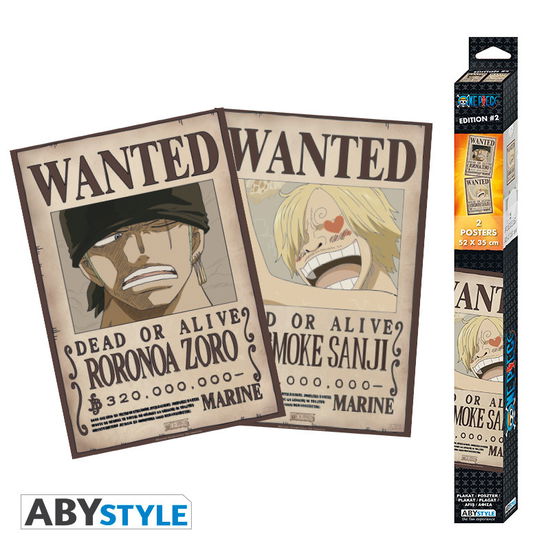 Cover for P.Derive · ONE PIECE - Wanted Zoro &amp; Sanji - Set 2 posters 5 (Toys) (2020)