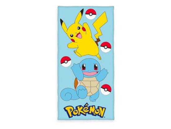 Pokemon Velours-Handtuch Pikachu & Schiggy 75 x 15 -  - Fanituote - Klaus Herding GmbH - 4006891983282 - keskiviikko 31. heinäkuuta 2024