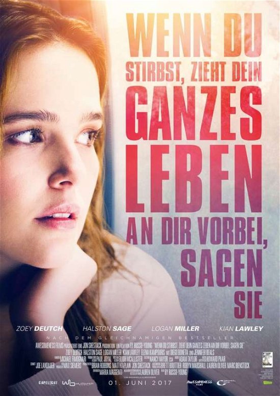 Cover for Ry Russo-young · Wenn Du Stirbst,zieht Dein Ganzes Leben an Dir Vor (DVD) (2017)