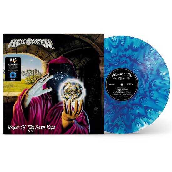 Cover for Helloween · Keeper of the Seven Keys, Pt. I (LP) [Limited Blue Splatter edition] (2023)