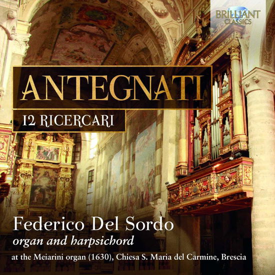 Cover for Federico Del Sordo · 12 Ricercari (CD) (2018)