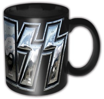 Chrome Logo Boxed Mug - Kiss =coffee Mug= - Produtos - MERCHANDISE - 5055295337282 - 16 de dezembro de 2013