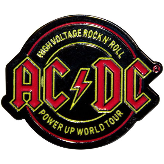 Cover for AC/DC · AC/DC Pin Badge: High Voltage Rock N Roll PWR-UP World Tour (Ex-Tour) (Badge) (2024)