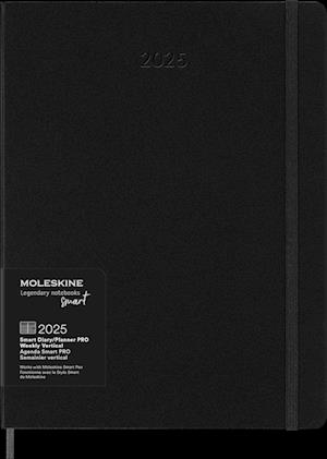 Cover for Moleskine · Moleskine 2025 PRO 12-Month Weekly Vertical XL Smart Planner: Black (Paperback Book) (2024)