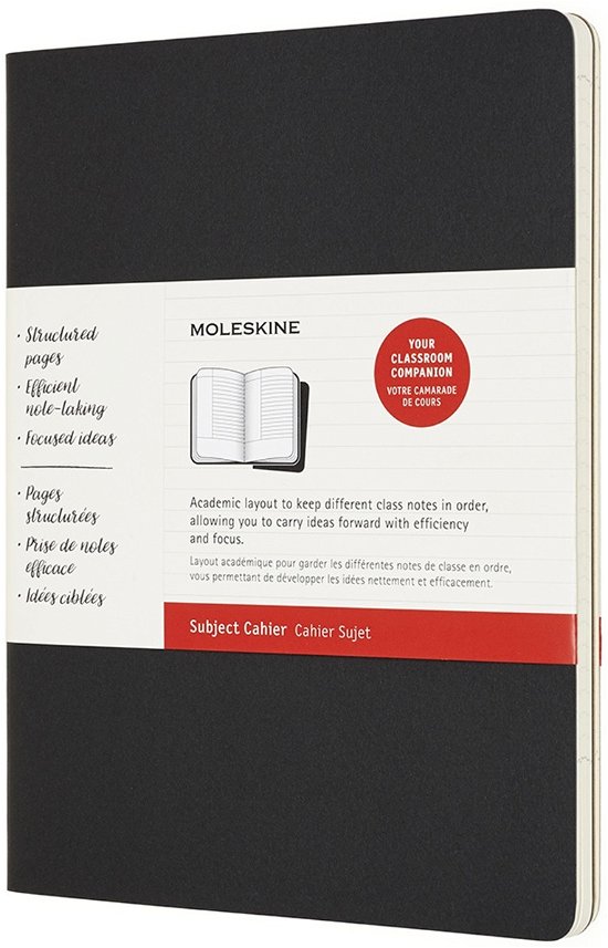Moleskine Cahier Journals Subject XL Black Kraft Brown - Moleskine - Bøker - MOLESKINE - 8058647620282 - 27. september 2018