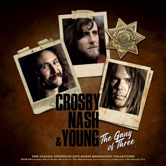 Cover for Crosby. Nash and Young · The Gang Of Three (Natural Clear Vinyl) (LP) (2024)
