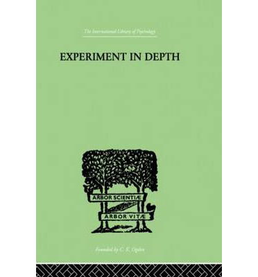 Cover for PW Martin · Experiment In Depth: A STUDY OF THE WORK OF JUNG, ELIOT AND TOYNBEE (Paperback Book) (2013)