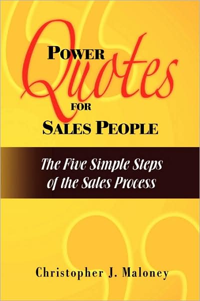 Cover for Christopher J. Maloney · Power Quotes for Sales People (Hardcover Book) (2009)