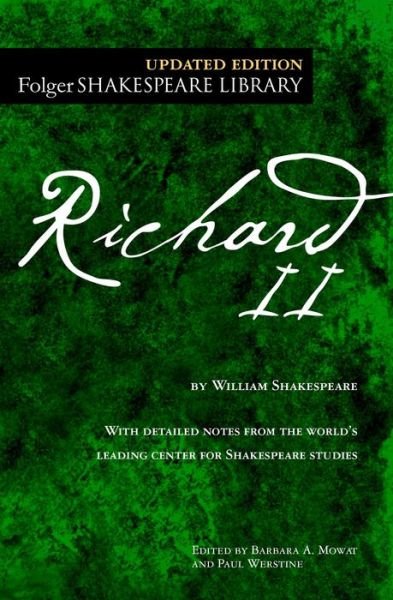 Cover for William Shakespeare · Richard II - Folger Shakespeare Library (Paperback Book) (2016)