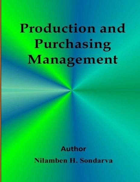 Cover for Nilamben Sondarva · Producation and Purchasing Management (Paperback Book) (2015)
