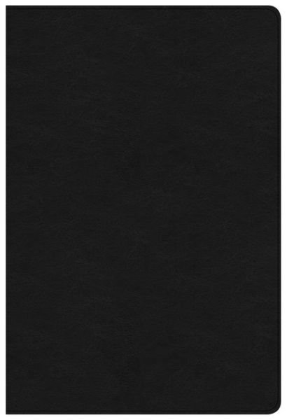 Cover for CSB Bibles by Holman CSB Bibles by Holman · NKJV Large Print Ultrathin Reference Bible Black Letter Edition, Premium Black Genuine Leather, Indexed (Leather Book) (2018)