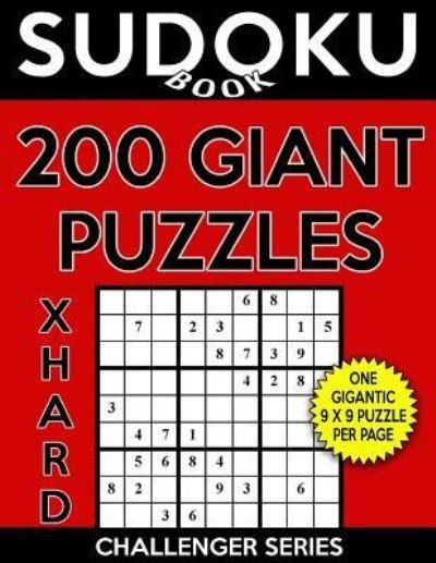 Cover for Sudoku Book · Sudoku Book 200 Extra Hard GIANT Size Puzzles (Paperback Bog) (2017)