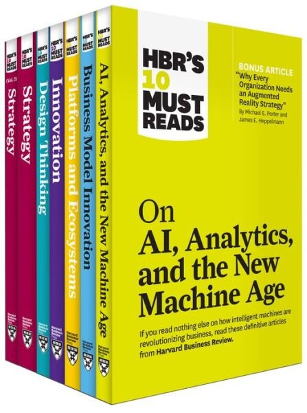 Cover for Harvard Business Review · HBR's 10 Must Reads on Technology and Strategy Collection (7 Books) (Bok) (2020)