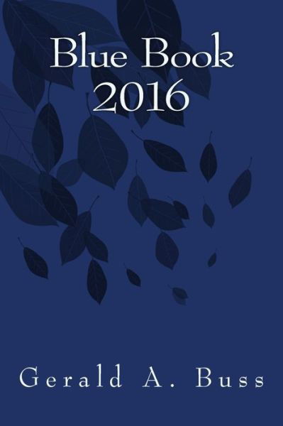 Cover for Gerald a Buss · Blue Book 2016 (Pocketbok) (2018)