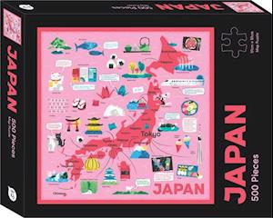 Cover for Hardie Grant Explore · Japan Map Puzzle: 500-Piece Jigsaw Puzzle - Map Puzzle (SPIEL) [First Edition, Novelty,Slips,Act Pcks,Dolls,Puzzle edition] (2020)