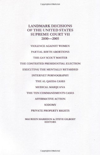 Cover for Steve Gilbert · Landmark Decisions of the United States Supreme Court Vii (Landmark Decisions of the United States Supreme Court) (Pocketbok) (2006)