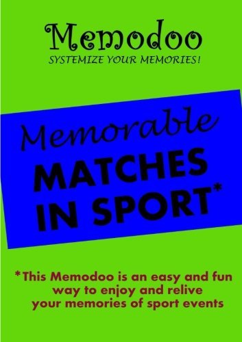 Cover for Memodoo · Memodoo Memorable Matches in Sport (Taschenbuch) (2012)
