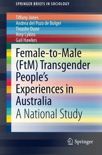 Cover for Tiffany Jones · Female-to-Male (FtM) Transgender People's Experiences in Australia: A National Study - SpringerBriefs in Sociology (Paperback Book) [2015 edition] (2015)