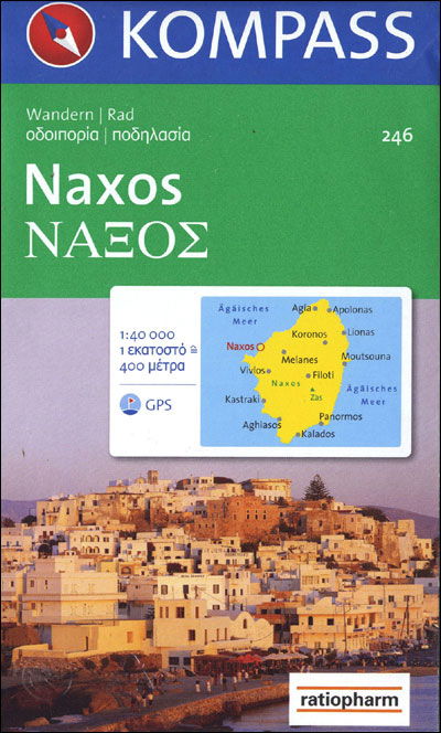 Cover for Mair-Dumont / Kompass · Naxos, Kompass Wander - Radkarte 246* 1:40.000 (Hardcover Book)