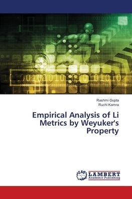 Cover for Gupta · Empirical Analysis of Li Metrics (Bok) (2018)