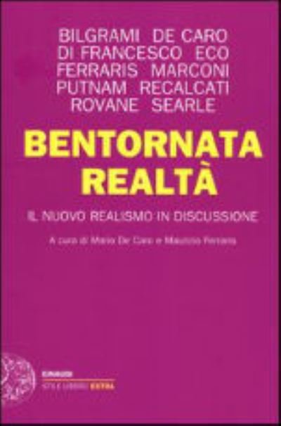 Cover for Vv Aa · Bentoornata Realta Il nuovo realismo in discussione (MERCH) (2012)
