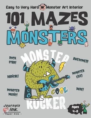 Monster Maze Book for Kids Ages 4-8 - Sk - Bøger - Independently Published - 9798698907282 - 18. oktober 2020