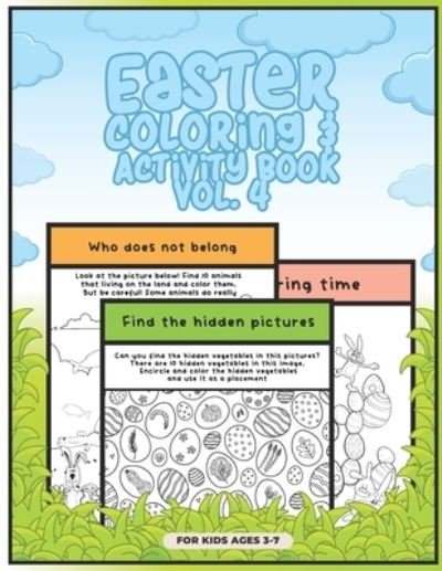 Cover for Therepublicstudio Publishing · Easter coloring and activity book vol.4 (Paperback Book) (2021)