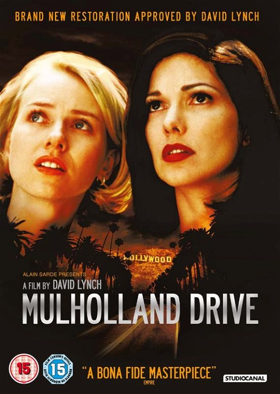Cover for Mulholland Drive 15th Anniversary · Mulholland Drive (Digitally Restored) (DVD) (2017)