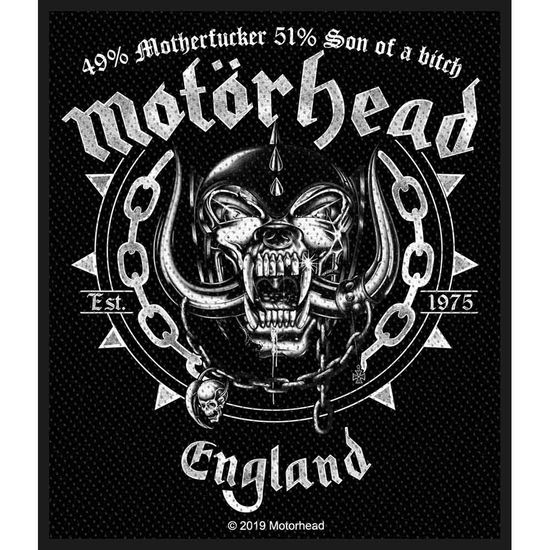 Motorhead Standard Woven Patch: Ball & Chain - Motörhead - Fanituote - PHD - 5056365702283 - maanantai 16. maaliskuuta 2020