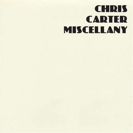 Miscellany Box Set - Chris Carter - Musik - MUTE - 5413356000283 - 6. december 2018