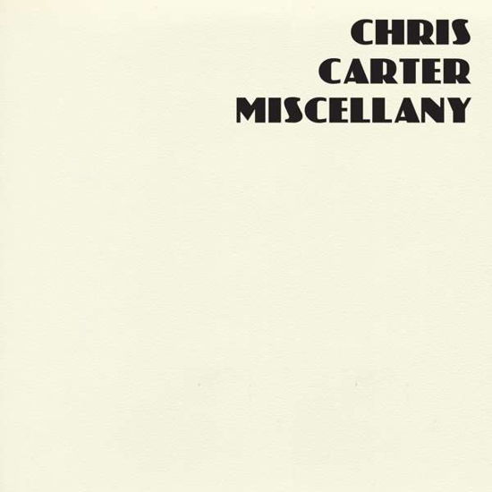 Miscellany Box Set - Chris Carter - Musikk - MUTE - 5413356000283 - 6. desember 2018