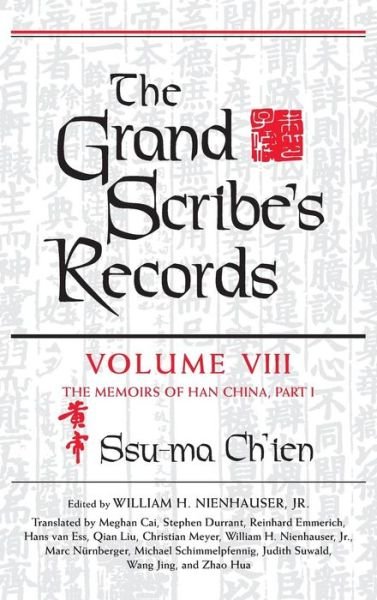 Cover for Ssu-Ma Ch'ien · The Grand Scribe's Records, Volume VIII: The Memoirs of Han China, Part I (Hardcover bog) (2008)
