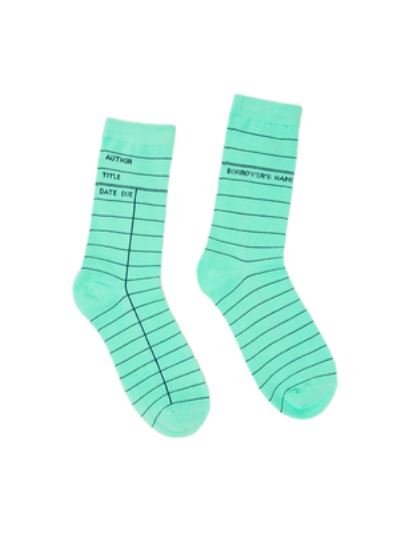 Cover for Out of Print · Library Card (Mint Green) Socks - Large (N/A) (2018)