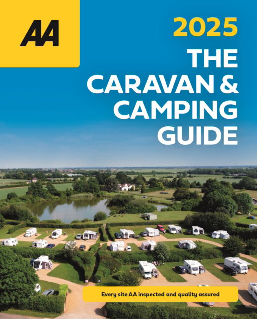 Cover for The AA Caravan and Camping Guide 2025 (Paperback Book) [57 New edition] (2024)