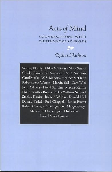 Cover for Richard Jackson · Acts of Mind: Conversations with Contemporary Poets (Paperback Book) (1984)