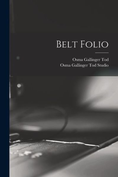 Cover for Osma Gallinger 1895-1983 Tod · Belt Folio (Taschenbuch) (2021)