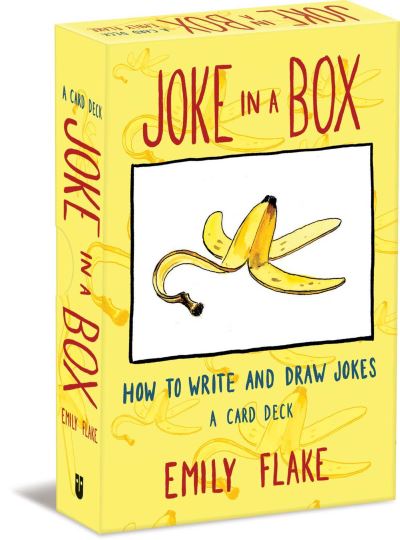 Cover for Emily Flake · Joke in a Box: How to Write and Draw Jokes (Flashcards) (2023)