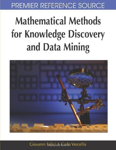 Cover for Giovanni Felici · Mathematical Methods for Knowledge Discovery and Data Mining (Premier Reference Source) (Gebundenes Buch) (2007)