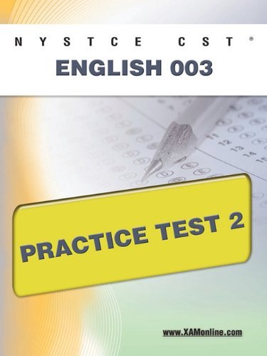 Nystce Cst English 003 Practice Test 2 - Sharon Wynne - Books - XAMOnline.com - 9781607872283 - April 25, 2011