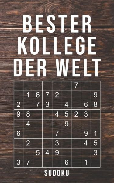 Cover for Geschenk Print Media · Bester Kollege Der Welt - Sudoku (Pocketbok) (2019)