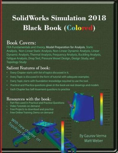 Cover for Gaurav Verma · SolidWorks Simulation 2018 Black Book (Paperback Book) [Coloured edition] (2018)